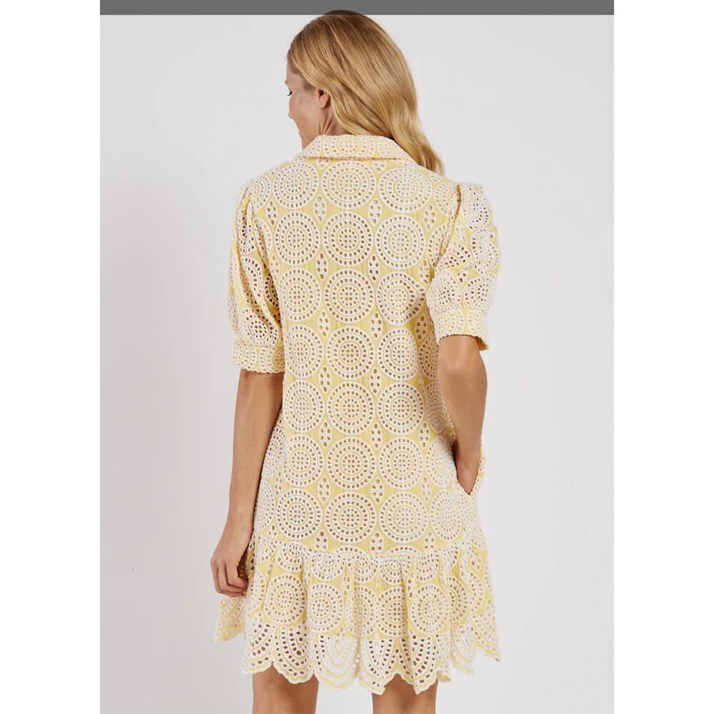 JUDE CONNALLY Tierney Dress Cotton Eyelet‎ NWOT SIZE SMALL - Picture 3 of 9